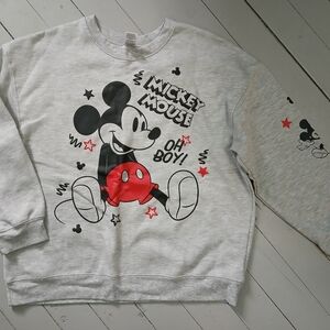 Disney Mickey Mouse Gray and Red Hoodie